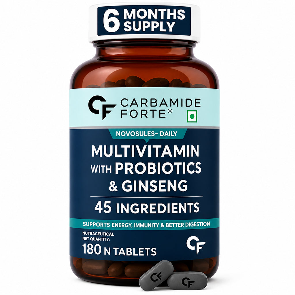 Men's Multivitamin Tablets with 45 Nutrients, 9 Functional Blends, Probiotics & Korean Ginseng | Daily Vitamins & Minerals for Energy, Immunity, Brain & Bone Support | 180 Tablets