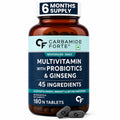 Men's Multivitamin Tablets with 45 Nutrients, 9 Functional Blends, Probiotics & Korean Ginseng | Daily Vitamins & Minerals for Energy, Immunity, Brain & Bone Support | 180 Tablets