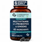 Men's Multivitamin Tablets with 45 Nutrients, 9 Functional Blends, Probiotics & Korean Ginseng | Daily Vitamins & Minerals for Energy, Immunity, Brain & Bone Support | 180 Tablets