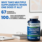 Men's Multivitamin 120 Tablets | 67 Ingredients, 13 Functional Blends, Vitamins, Minerals, Probiotics & Antioxidants | Daily Men's Wellness Supplement | 4 Month Supply