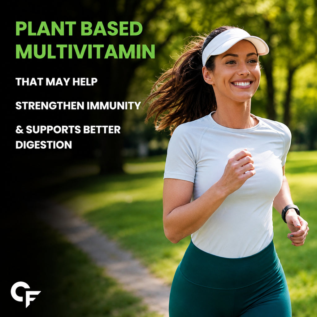 Plant-Based Multivitamin for Men & Women | 81 Ingredients, Vitamins, Minerals, Greens, Fruits & Herbal Blend | Daily Immune & Energy Support | 60 Tablets