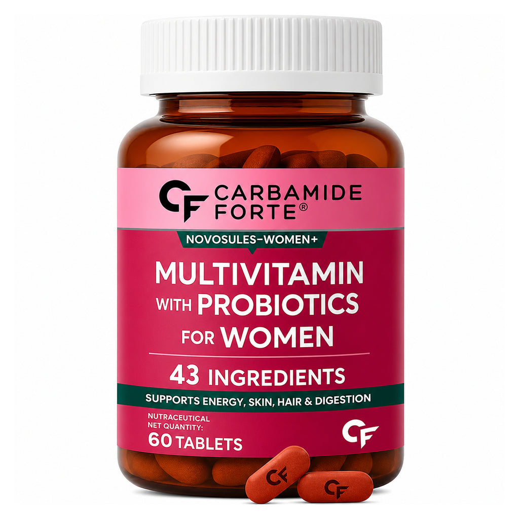 Women's Daily Multivitamin Tablets with Probiotics, Vitamins, Minerals & Herbal Blends - 43 Ingredients, 60 Tablets