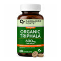 Organic Triphala Tablets 600mg - Certified Organic Ayurvedic Digestive & Gut Health Supplement with Amalaki, Haritaki & Bibhitaki | Supports Weight Management & Immunity | 60 Tablets