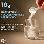 Hydrolyzed Bovine Collagen Peptides Powder 200g | Type I & III Collagen | 10g Per Serving | Unflavoured for Skin, Hair, Nails & Joint Support