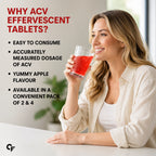 Apple Cider Vinegar Effervescent Tablets 750mg | ACV Tablets with Vitamin C, B6 & B12 | Moringa, Cinnamon, Pomegranate & Pineapple Extract | Apple Flavour | Weight Management Supplement | 30 Tablets