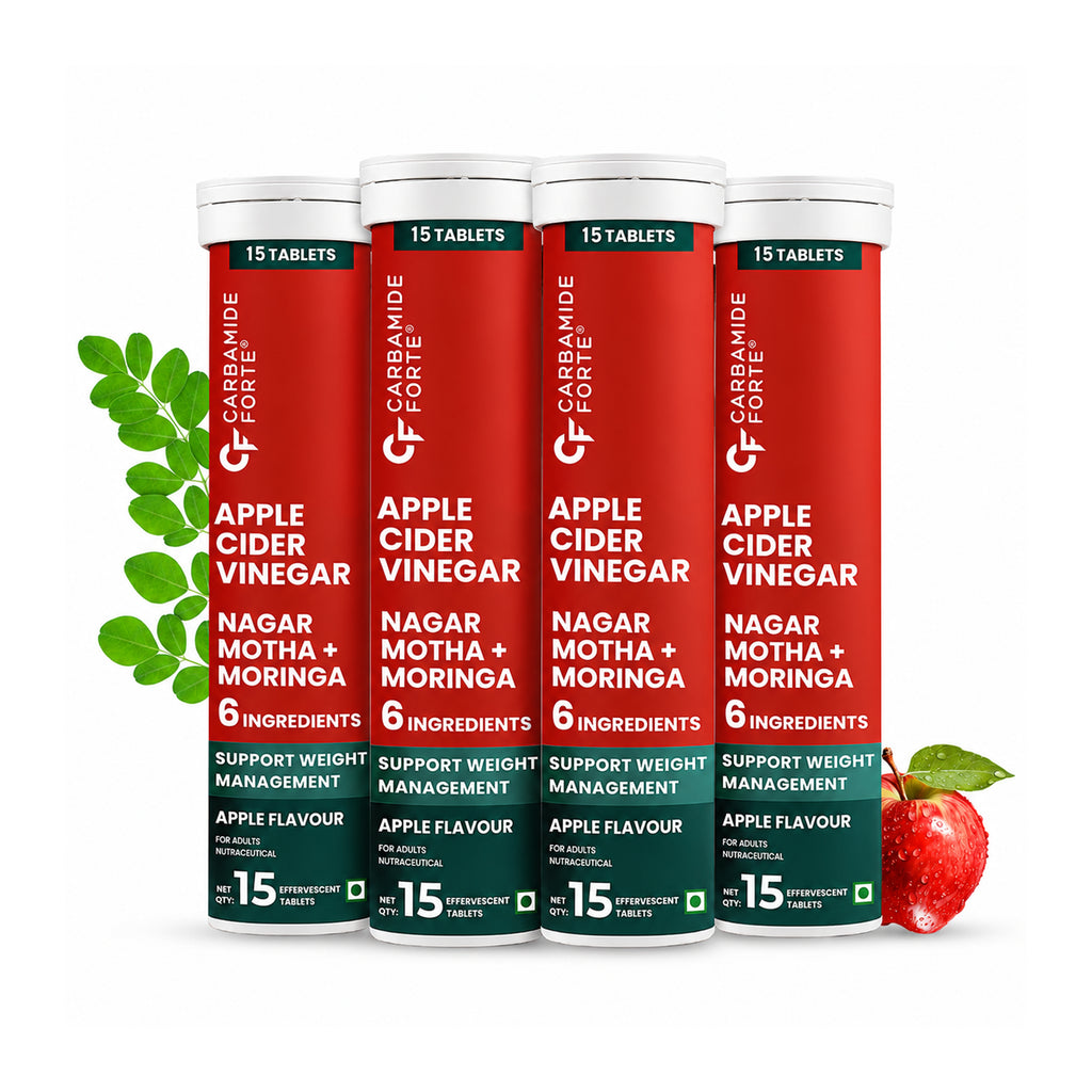 Apple Cider Vinegar Effervescent Tablets 750mg | ACV Tablets with Vitamin C, B6 & B12 | Moringa, Cinnamon, Pomegranate & Pineapple Extract | Apple Flavour | Weight Management Supplement | 60 Tablets