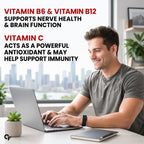 Apple Cider Vinegar Effervescent Tablets 750mg | ACV Tablets with Vitamin C, B6 & B12 | Moringa, Cinnamon, Pomegranate & Pineapple Extract | Apple Flavour | Weight Management Supplement | 60 Tablets