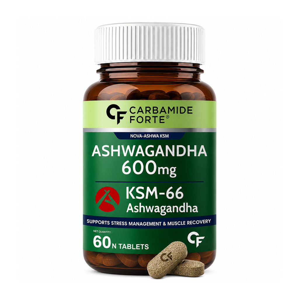 Ashwagandha KSM-66 600mg Tablets | 60 Tablets | Root Extract Supplement for Men & Women | Daily Wellness Support