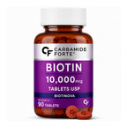 Biotin 10,000 mcg Tablets | High Potency Vitamin B7 Supplement | 90 Tablets | Film-Coated | Daily Hair, Skin & Nail Support