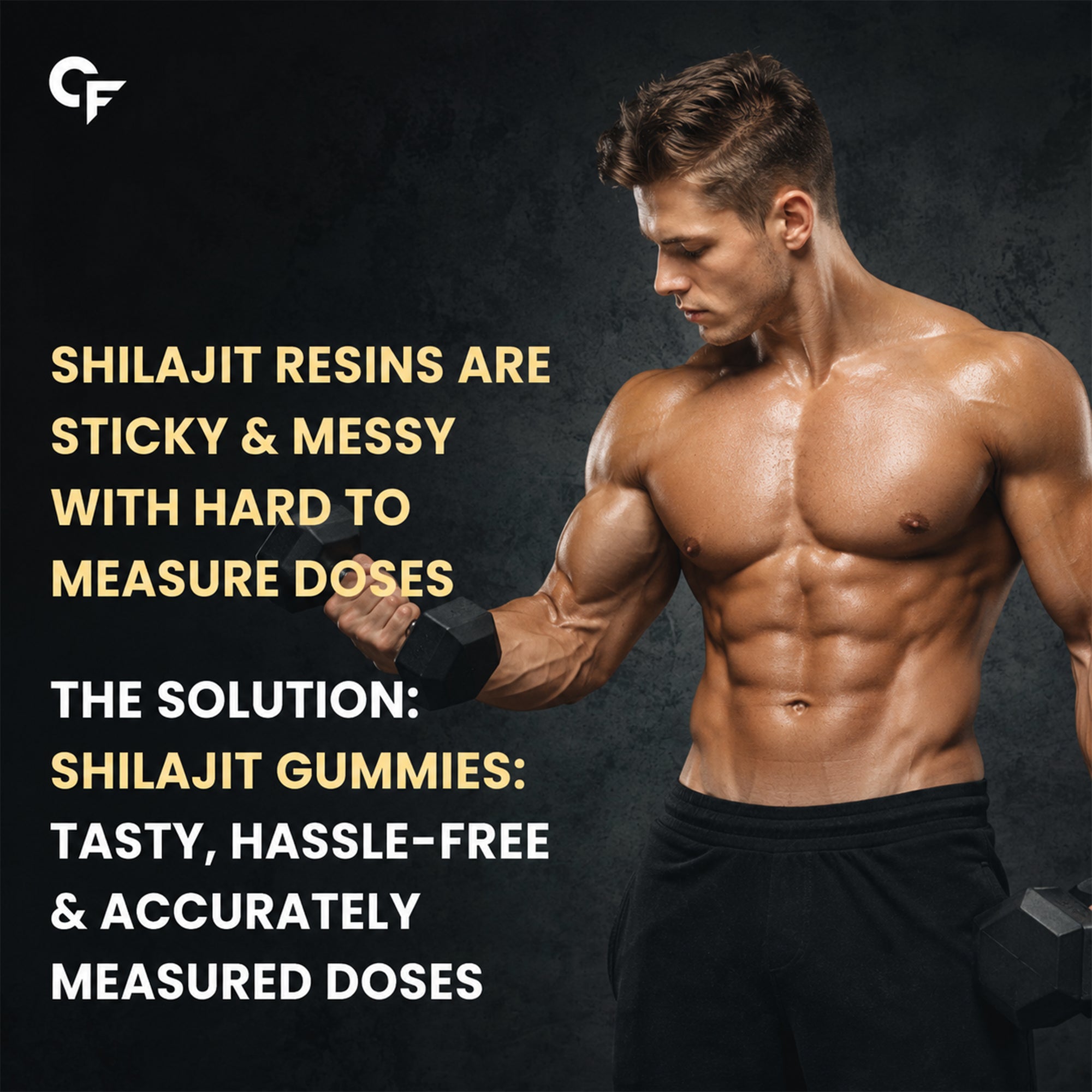 Shilajit Gummies for Men & Women | 150mg Shilajit Extract with Black Musli, Gokshura, Ginger & Saffron | Herbal Wellness Gummies | Masala Cola Flavour | 60 Gummies