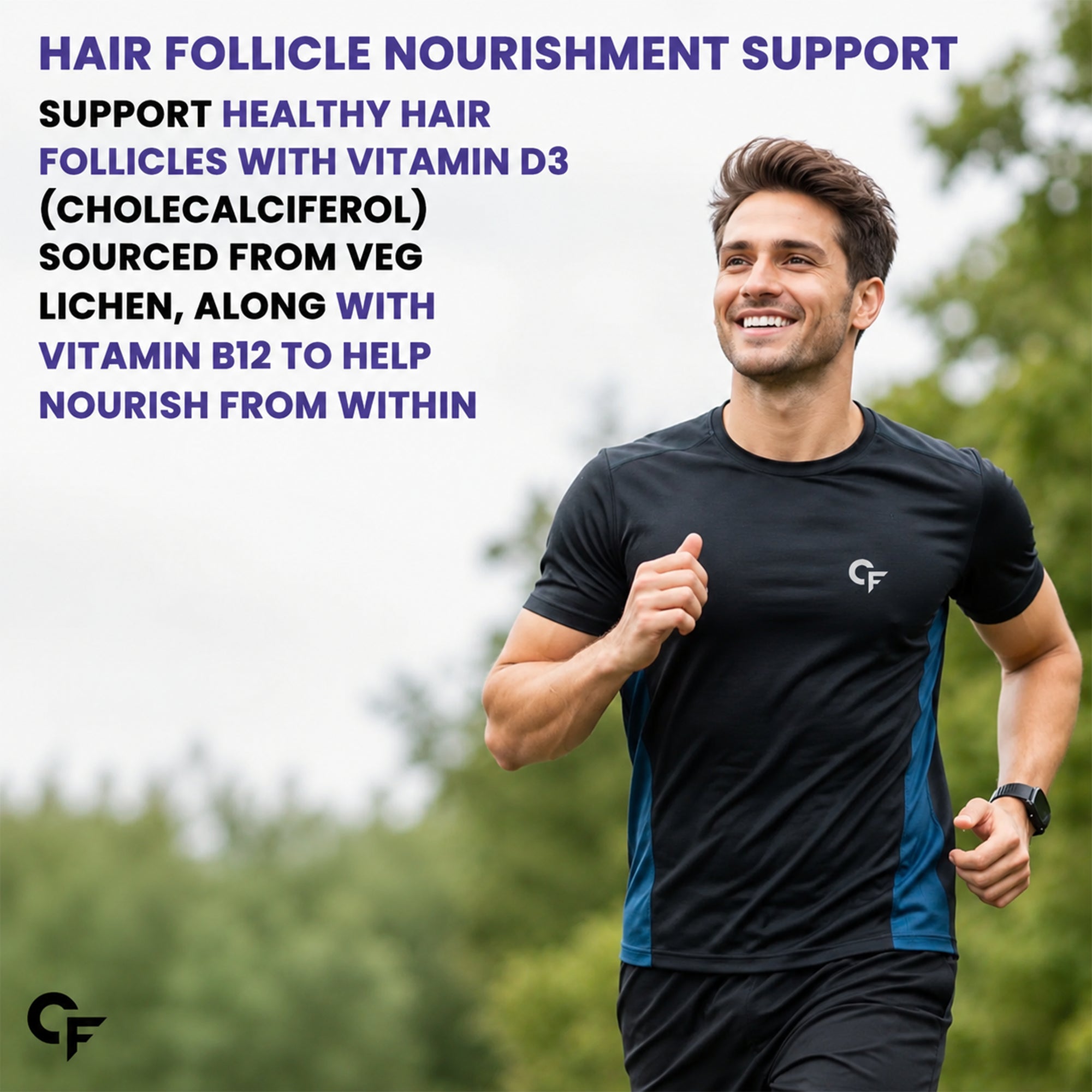Natural Biotin Hair Gummies 60 Gummies | 40mcg Biotin with DHT Support | Beta Sitosterol, Grape Seed & Green Tea | Hair Growth, Strong Hair, Skin & Nails | No Added Sugar