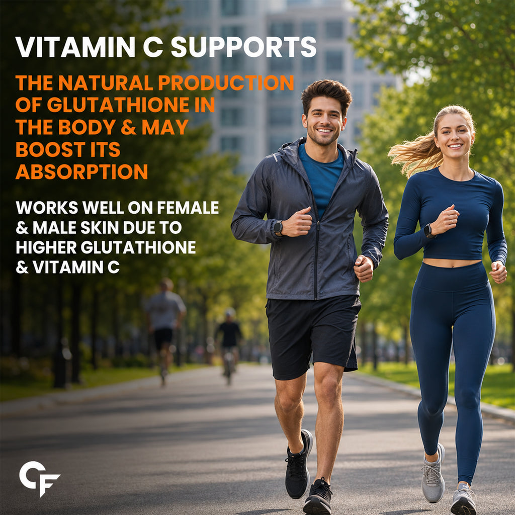 Japanese L-Glutathione 600mg Effervescent Tablets | Skin Brightening Supplement with Vitamin C, Hyaluronic Acid, Biotin, Lycopene & Astaxanthin | Antioxidant Formula | Orange Flavour | 60 Tablets