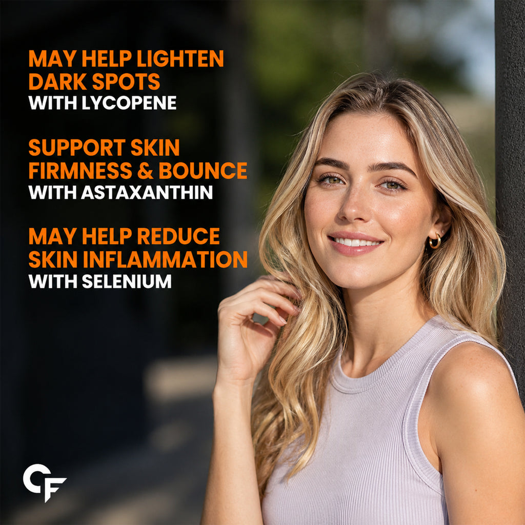 Japanese L-Glutathione 600mg Effervescent Tablets | Skin Brightening Supplement with Vitamin C, Hyaluronic Acid, Biotin, Lycopene & Astaxanthin | Antioxidant Formula | Orange Flavour | 60 Tablets
