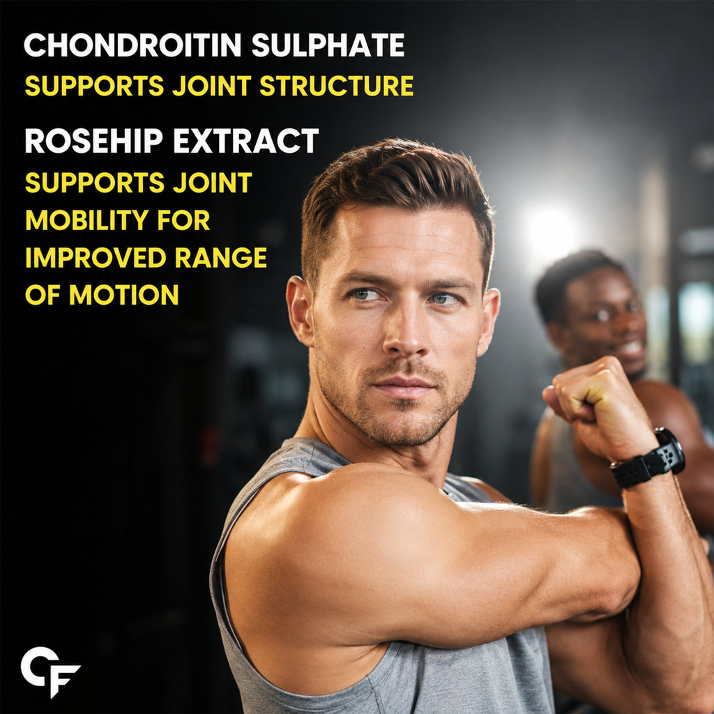 Glucosamine 1600mg Joint Support Supplement | Glucosamine Chondroitin with Boswellia, Turmeric, Ginger, Rosehip, Vitamin D3 & B12 | Supports Joint, Cartilage & Mobility | 60 Tablets