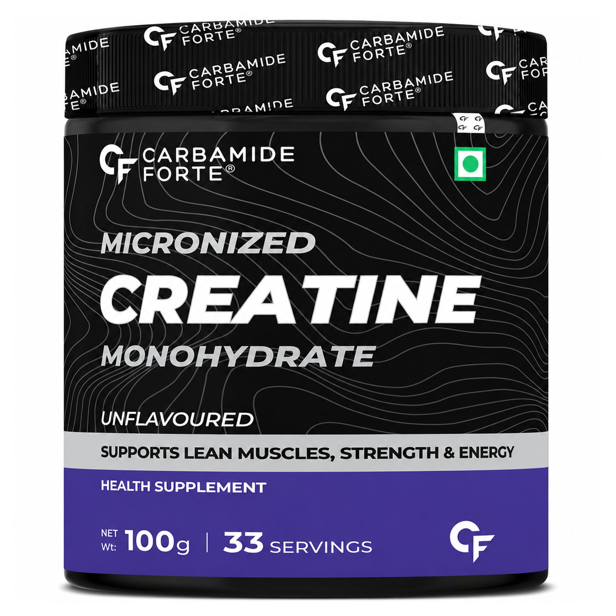 Micronized Creatine Monohydrate Powder 100g | 3000mg Per Serving | Unflavoured | 100% Pure Creatine | 33 Servings | Supports Strength, Muscle Performance & Recovery