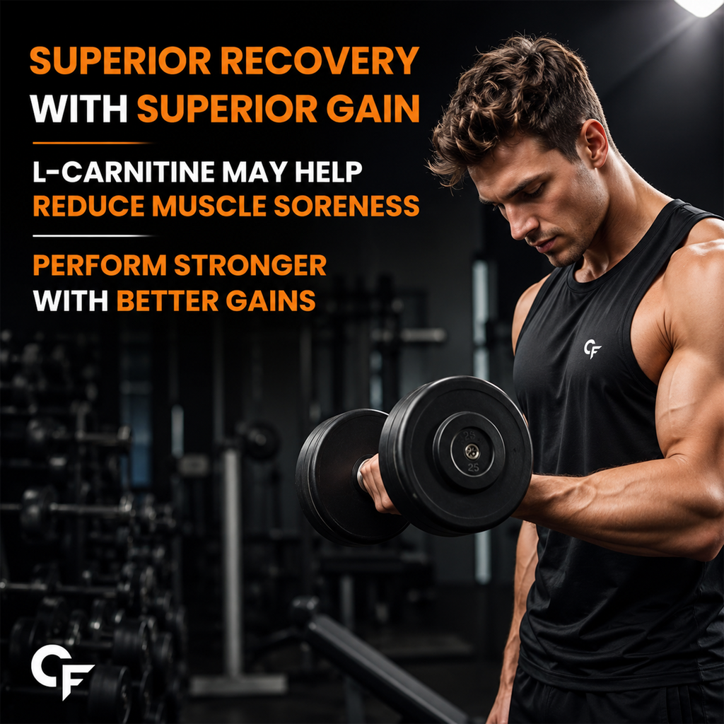 L-Carnitine Tartrate 2200mg Effervescent Tablets with Vitamin B Complex | Workout, Energy & Recovery Support | Orange Flavour | 40 Tablets