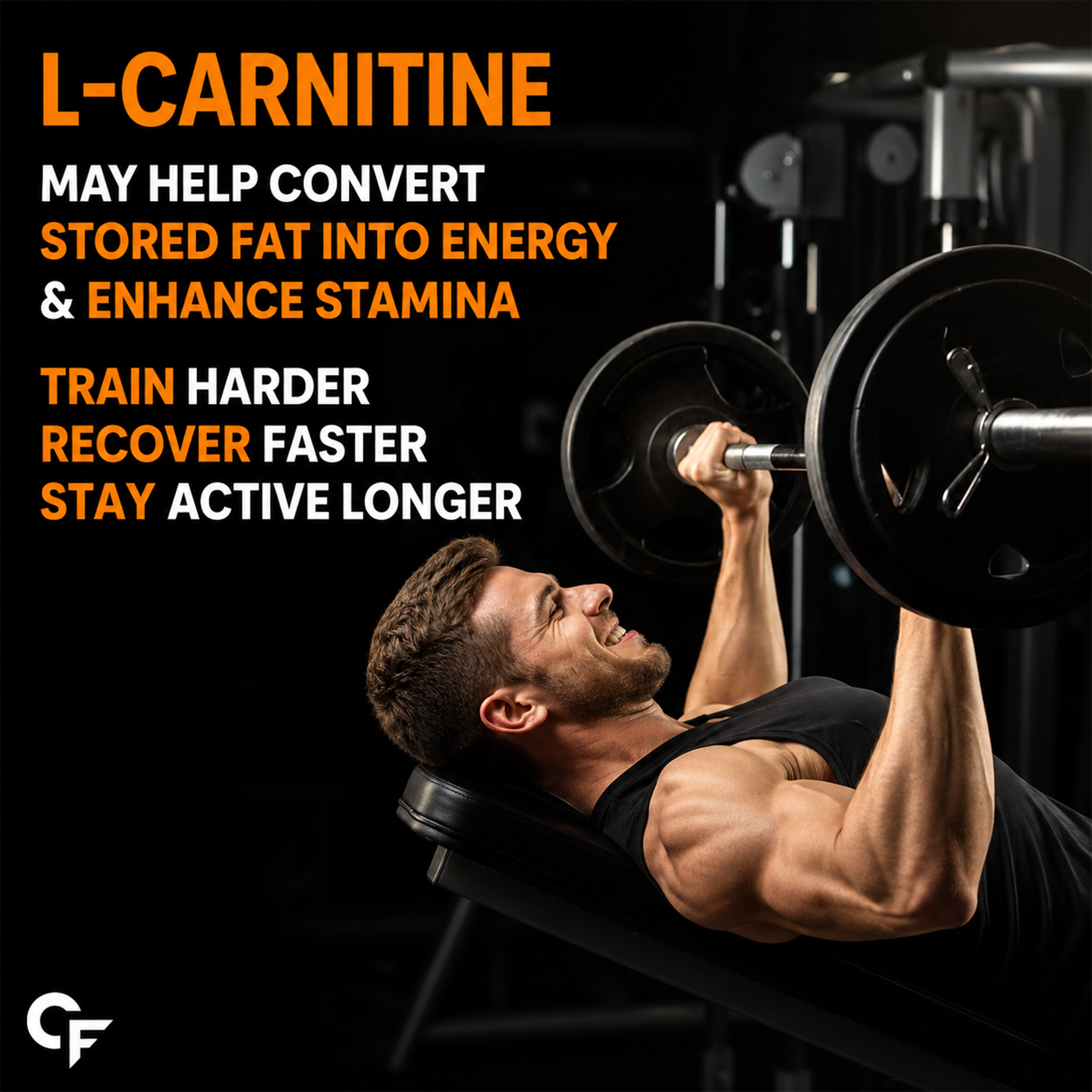 L-Carnitine Tartrate 2200mg Effervescent Tablets with Vitamin B Complex | Workout, Energy & Recovery Support | Orange Flavour | 40 Tablets