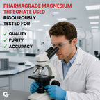Magnesium L-Threonate 2000mg Tablets for Brain Health, Memory, Focus & Sleep Support | 165mg Elemental Magnesium | 60 Tablets