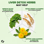 Liver Detox Effervescent Tablets with Milk Thistle, Glutathione & Vitamin C | Herbal Liver Support Supplement with Ginkgo Biloba, Korean Ginseng & Dandelion | Green Mango | 40 Tablets