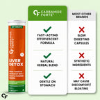 Liver Detox Effervescent Tablets with Milk Thistle, Glutathione & Vitamin C | Herbal Liver Support Supplement with Ginkgo Biloba, Korean Ginseng & Dandelion | Green Mango | 40 Tablets