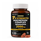 Magnesium Complex 2000mg with 7 Forms & 370mg Elemental Magnesium | Glycinate, Threonate, Citrate | Muscle Recovery, Energy & Focus | 120 Tablets