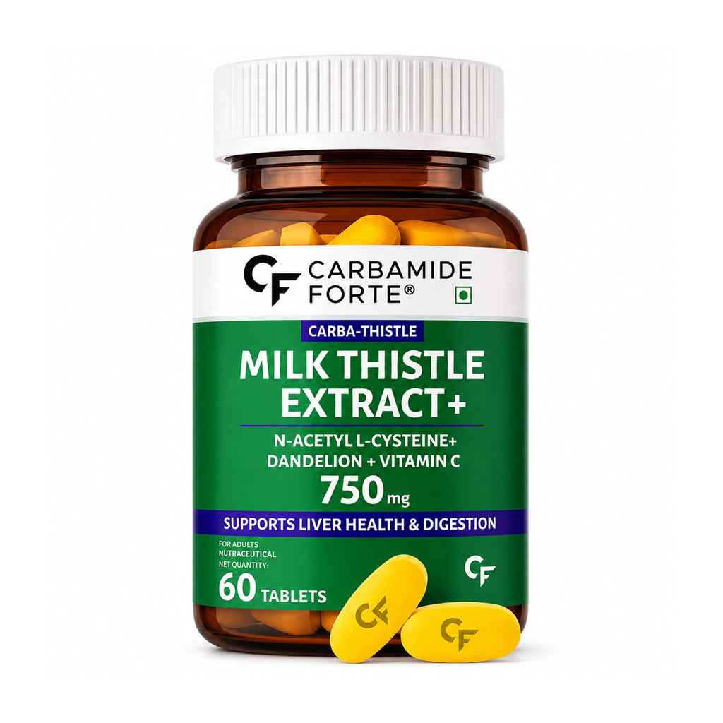 Milk Thistle 500mg with NAC, Dandelion & Vitamin C | Liver Support Supplement | 80% Flavonoids | Antioxidant & Digestive Health | 60 Tablets