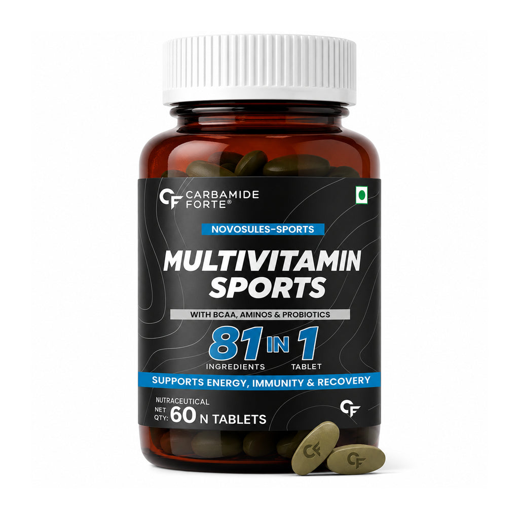 81-in-1 Sports Multivitamin Tablets for Men & Women | Daily Vitamins, Minerals, BCAAs, Probiotics & Prebiotics | Energy, Immunity & Active Lifestyle Support | 60 Tablets