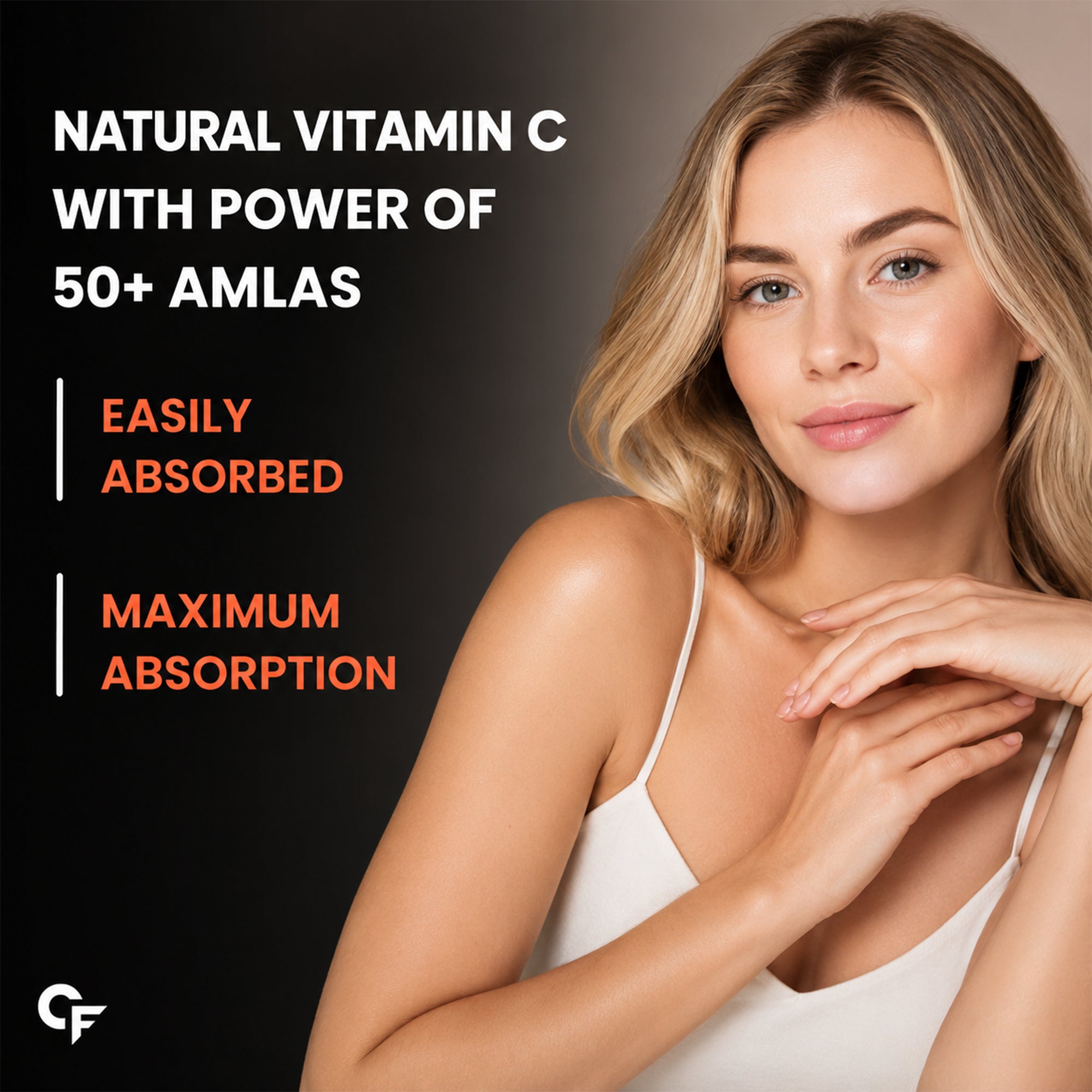 Vitamin C Tablets with Amla Extract 1000mg & Zinc | Natural Immune Support Supplement for Skin, Collagen & Wellness | 60 Tablets