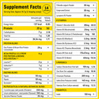Vegan Plant Protein Powder 500g - 25g Plant Protein, 4g BCAA, 13 Vitamins & Minerals, Digestive Enzymes, Zero Added Sugar | Alphonso Mango