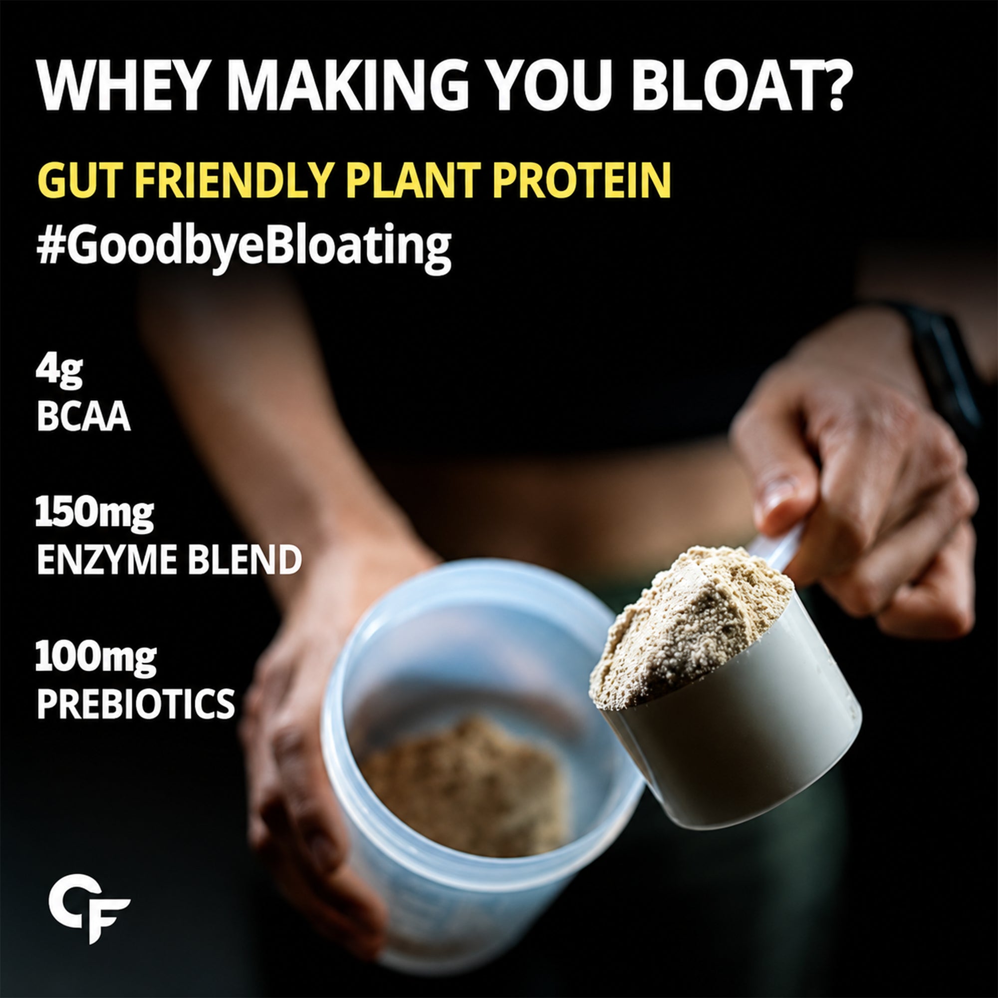 Vegan Plant Protein Powder 500g - 25g Plant Protein, 4g BCAA, 13 Vitamins & Minerals, Digestive Enzymes, Zero Added Sugar | Alphonso Mango