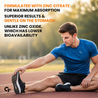 Zinc Citrate 17mg + Vitamin C 40mg Tablets | 100% RDA Zinc Supplement for Men & Women | Immune Support & Skin Health | Vegetarian | 120 Tablets