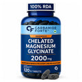 Chelated Magnesium Glycinate 2000mg Tablets | 440mg Elemental Magnesium | High Absorption Supplement for Sleep, Muscle Recovery & Bone Health | 120 Tablets