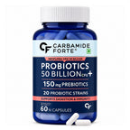 50 Billion CFU Probiotic Supplement with Prebiotics | 20 Probiotic Strains + 150mg FOS | Gut Health & Digestive Support | Shelf Stable | 60 Vegetarian Capsules