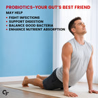 50 Billion CFU Probiotic Supplement with Prebiotics | 20 Probiotic Strains + 150mg FOS | Gut Health & Digestive Support | Shelf Stable | 60 Vegetarian Capsules