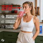 50 Billion CFU Probiotic + Prebiotic Effervescent Tablets | 20 Probiotic Strains with 150mg FOS | Cranberry Flavor | Gut & Digestive Health Supplement | 20 Tablets