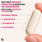 30 Billion CFU Probiotic Capsules with 16 Strains, Prebiotics, Vitamin C & Zinc – Gut Health & Digestive Support Supplement – 60 Vegetarian Capsules