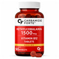 Vitamin B12 1500mcg (Methylcobalamin) Tablets 90 Count | Active B12 Supplement for Energy, Nervous System & Brain Support | Vegetarian