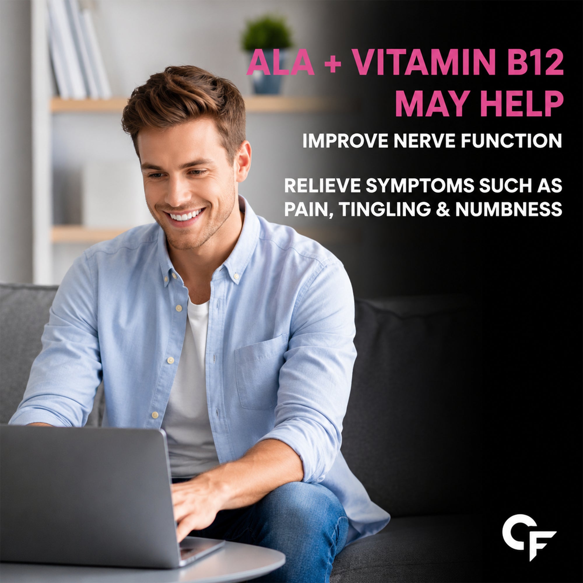 Alpha Lipoic Acid 300mg with Vitamin B12 & Lycopene | Antioxidant & Energy Support Supplement | 60 Capsules