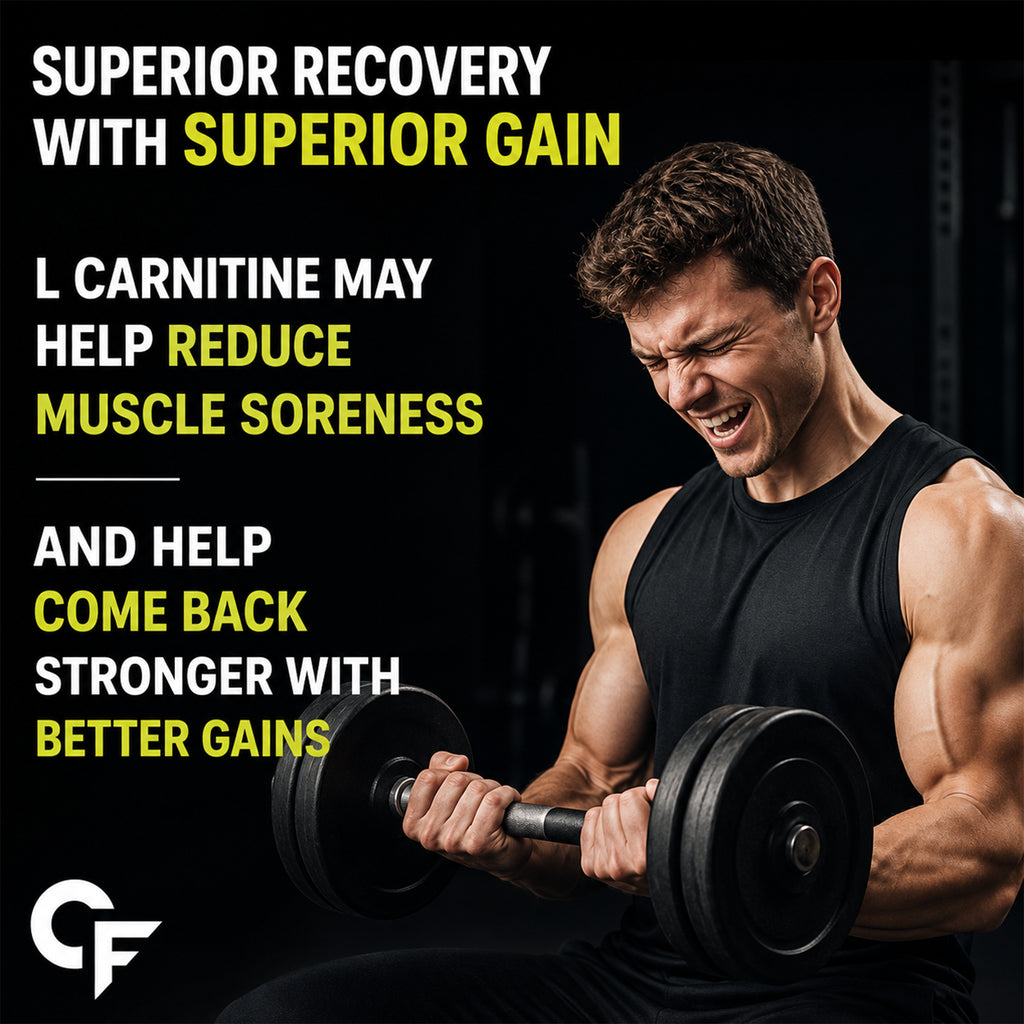L-Carnitine L-Tartrate 1000mg Capsules with Chromium Picolinate | Pre & Post Workout Supplement for Energy, Fat Metabolism, Stamina & Recovery | 100% Vegetarian | 60 Capsules