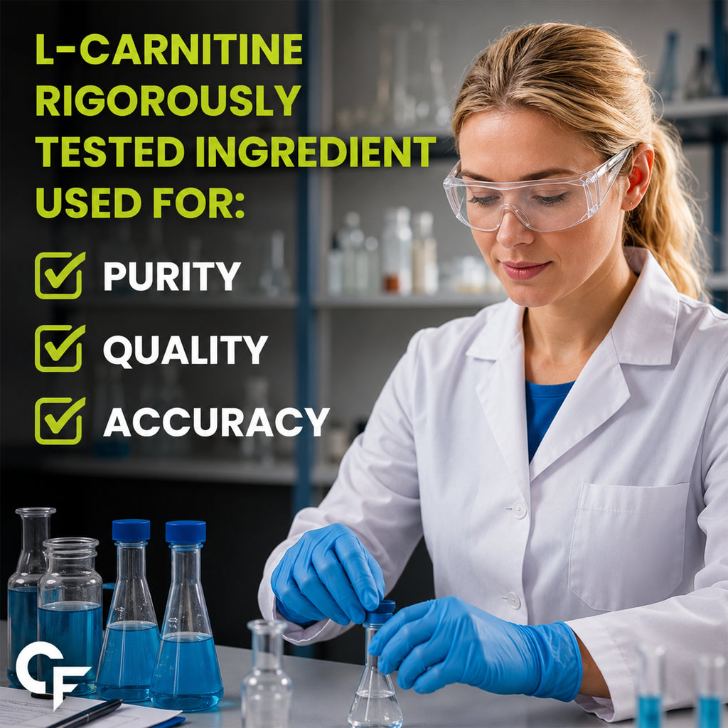 L-Carnitine L-Tartrate 1000mg Capsules with Chromium Picolinate | Pre & Post Workout Supplement for Energy, Fat Metabolism, Stamina & Recovery | 100% Vegetarian | 60 Capsules