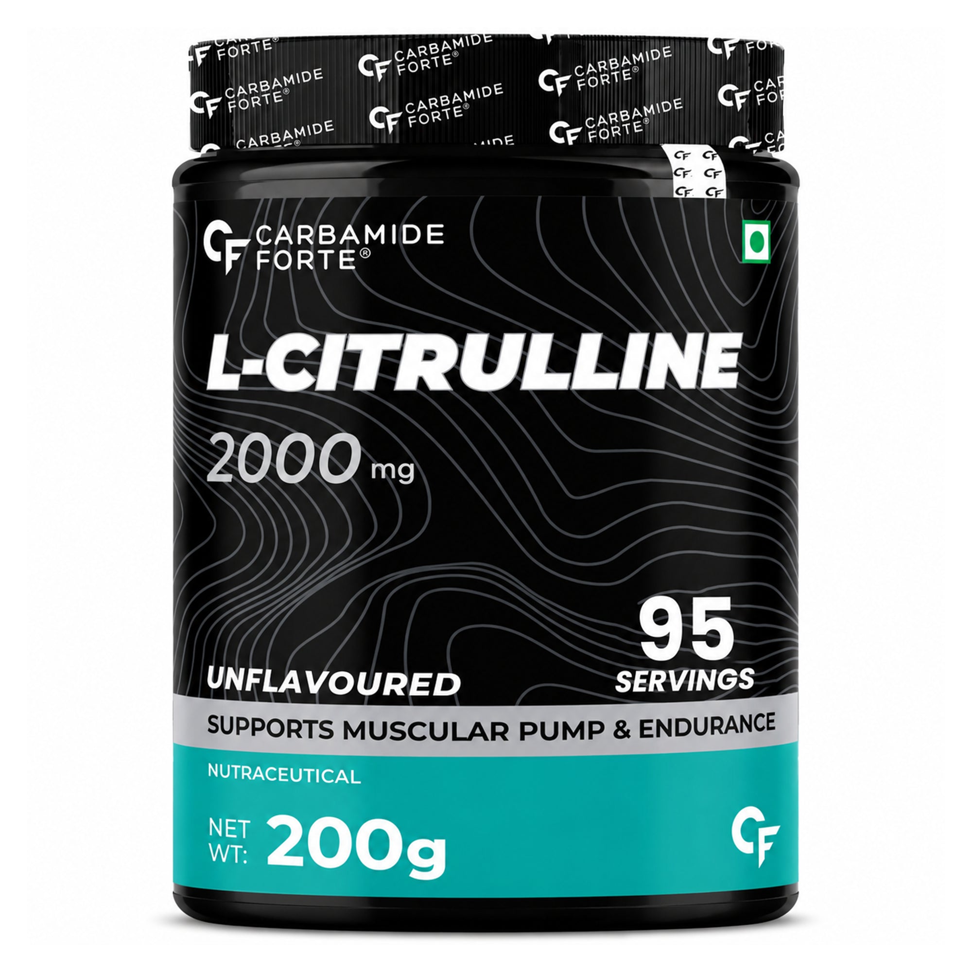 100% Pure L-Citrulline Powder 200g | 2000mg Per Serving | Nitric Oxide Booster | Pre Workout for Muscle Pump, Blood Flow & Endurance | Unflavoured | 95 Servings