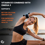 Triple Strength Fish Oil 1400mg with Omega 3 EPA 495mg DHA 330mg, Vitamin D3 & Vitamin E | Heart, Joint & Bone Support | 30 Softgels