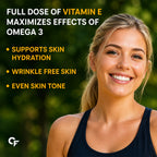Triple Strength Fish Oil 1400mg with Omega 3 EPA 495mg DHA 330mg, Vitamin D3 & Vitamin E | Heart, Joint & Bone Support | 30 Softgels