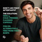 Flaxseed Oil 1250mg Softgels with Omega 3-6-9 | 1000mg+ Essential Fatty Acids | Cold Pressed Plant-Based Fish Oil Alternative | 60 Softgel Capsules