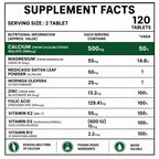 Calcium Magnesium Zinc Tablets with Vitamin D3 & K2 MK-7 – Calcium Citrate Malate for Bone, Joint & Muscle Support – 120 Tablets