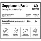 Organic Moringa Powder 200g | USDA Organic Moringa Leaf Powder | Pure Moringa Oleifera Superfood