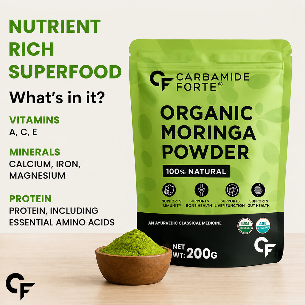 Organic Moringa Powder 200g | USDA Organic Moringa Leaf Powder | Pure Moringa Oleifera Superfood