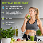 Organic Wheatgrass Powder 100g | USDA Organic Pure Wheatgrass Powder | Green Superfood Supplement
