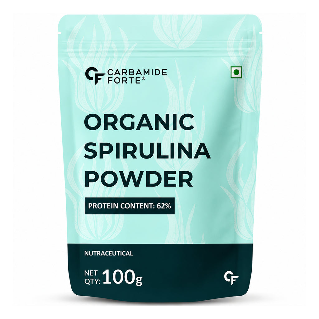Organic Spirulina Powder 100g | Pure Spirulina Powder | 62% Protein Green Superfood