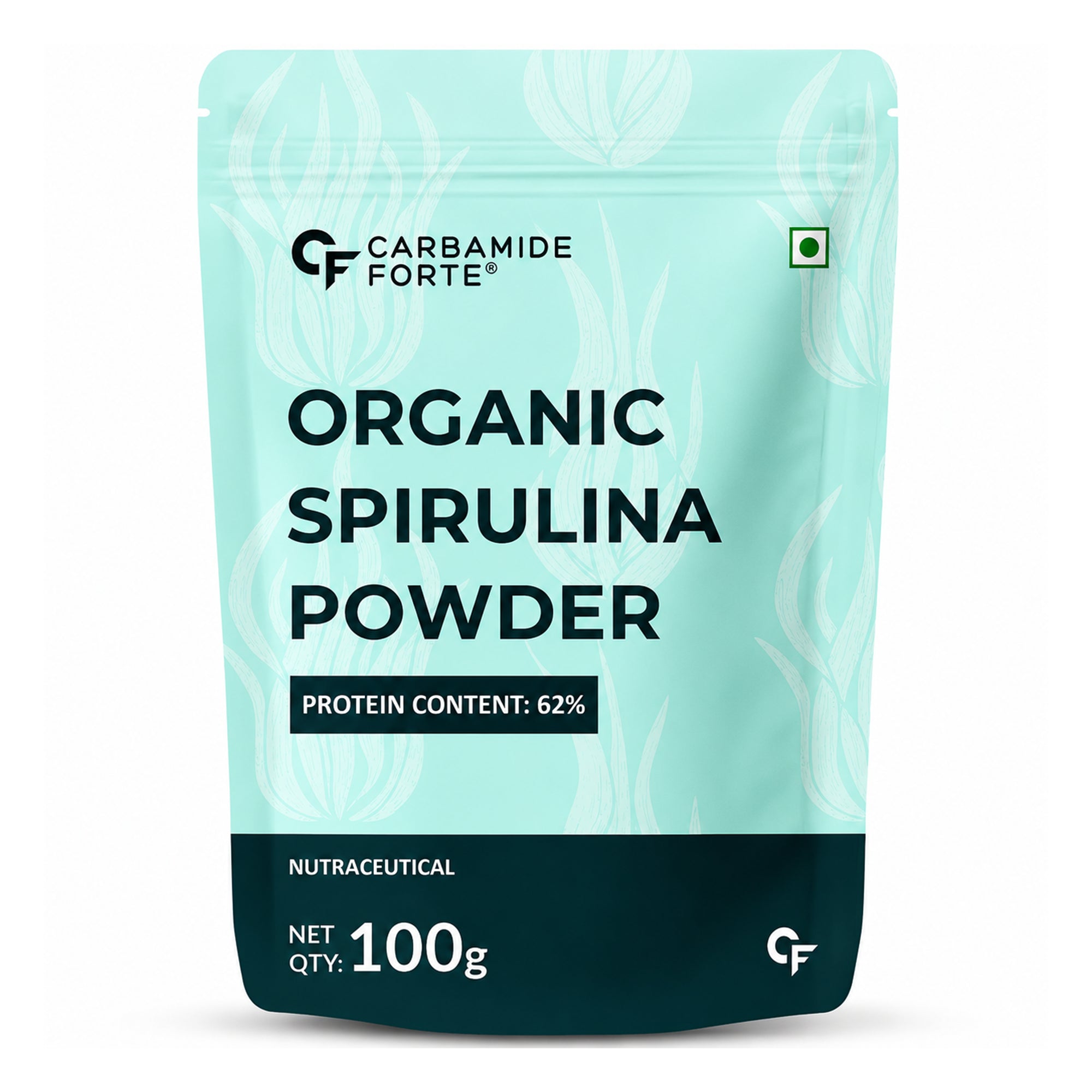 Organic Spirulina Powder 100g | Pure Spirulina Powder | 62% Protein Green Superfood